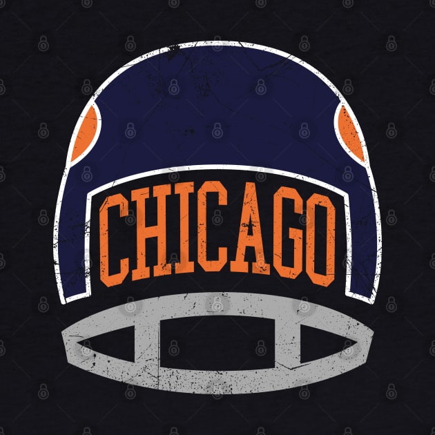 Chicago Retro Helmet - Navy by KFig21